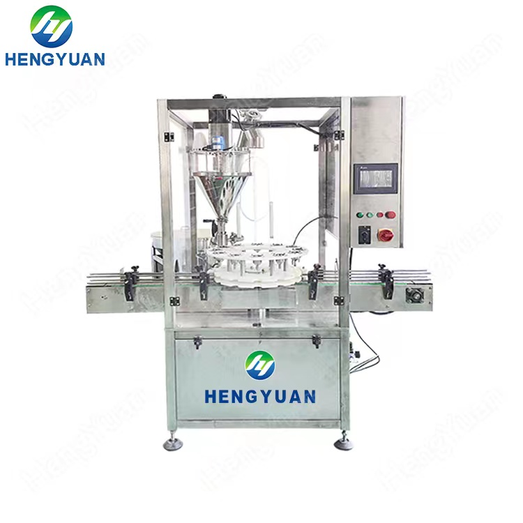 Automatic Star Wheel Driven Bottle Powder Single Head Filling Machine