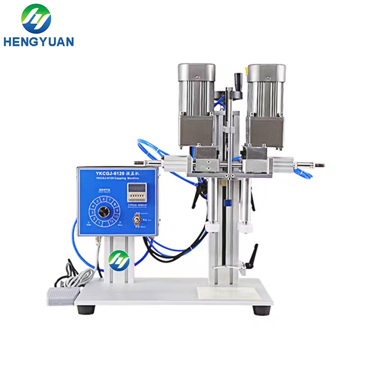 Semi-automatic Four Wheels Screwing Capping Machine