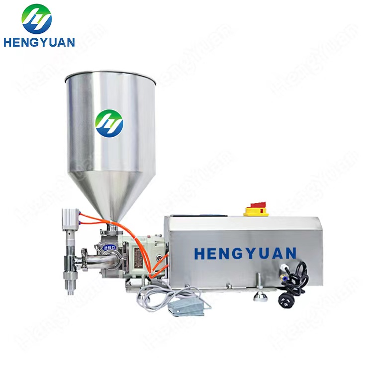 Semi-automatic rotor pump dosing filling machine