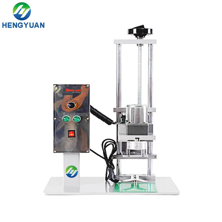 Semi-automatic single head screwing capping machine