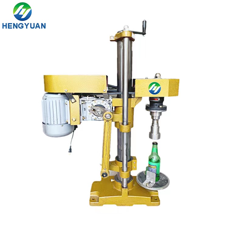Semi-automatc Crown Lid Bottle Capping Machine