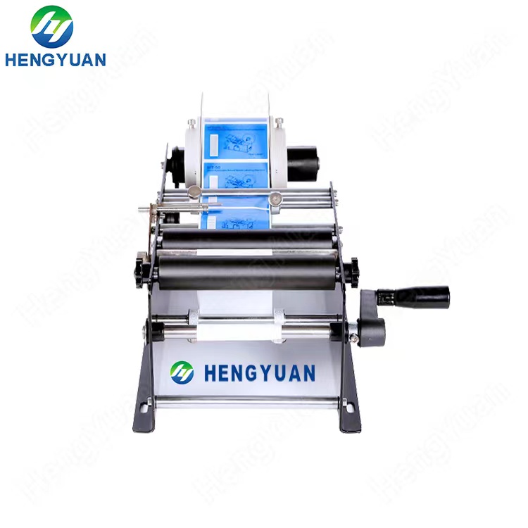 Manual Round Bottle Sticker Labeling Machine
