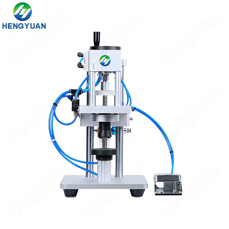 Semi-automatic Crimping Metal Lid Capping Machine