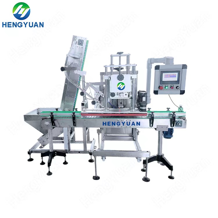 Automatic four wheels servo capping machine