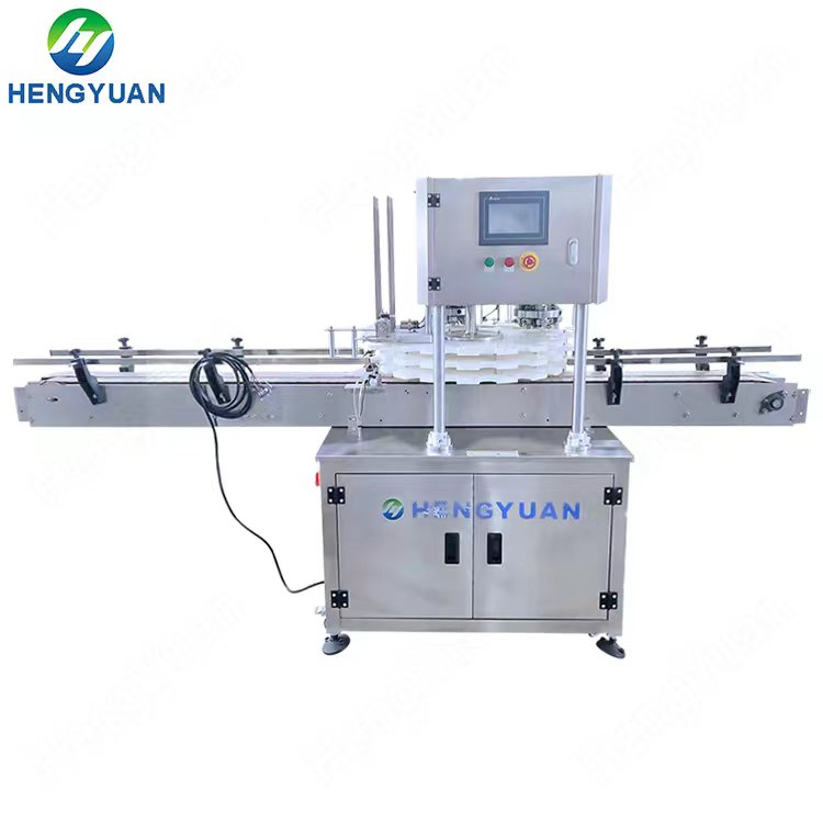 Automatic Double Heads Cans Capping Machine