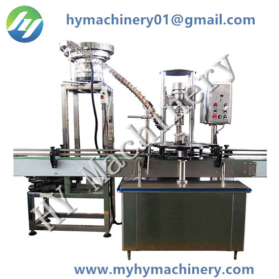 Automatic Star Wheel Single Head Ropp Aluminium Lid Capping Machine