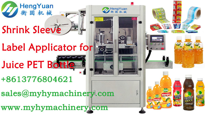 Automatic Shrink Sleeve Labeling Machine for PET Orange Juice Labeler