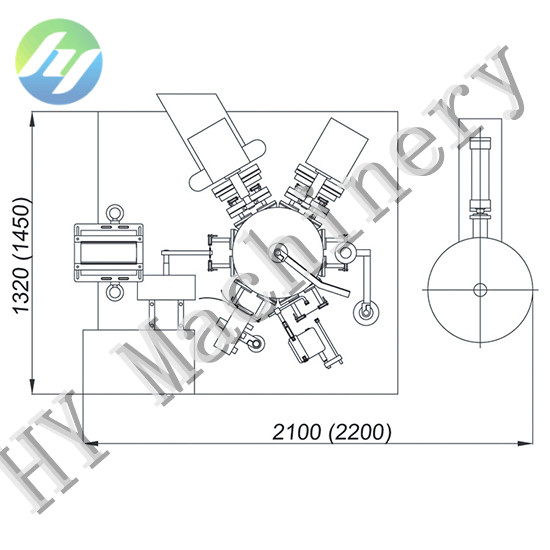 automatic rotary bag filling sealing machine