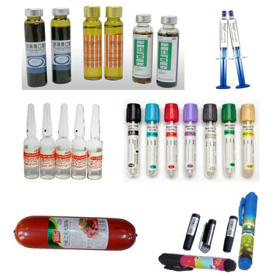 horizontal ampere bottle labeling machine