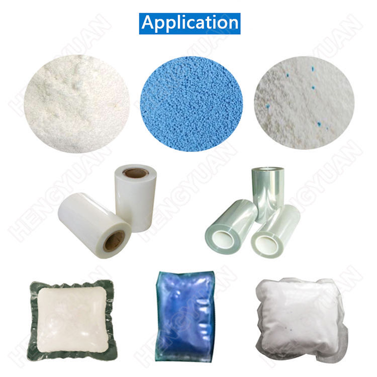 Automatic powder pva pod packing machine samples