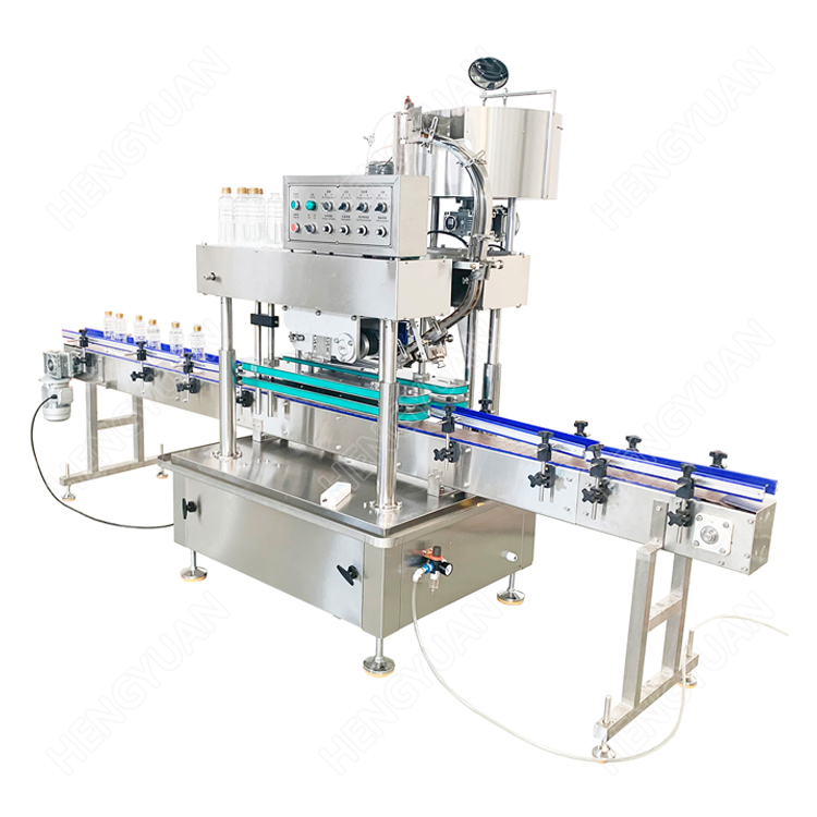 Automatic edible oil pet bottle snap lid capping machine