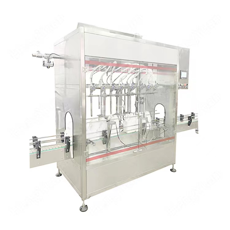 HYGF-5000-8 Automatic Linear Gravity Flowing Filling Machine