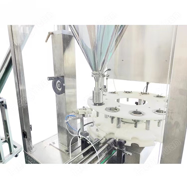 HYAS-P100R Automatic Powder Bottle Rotating Filling Machine Details