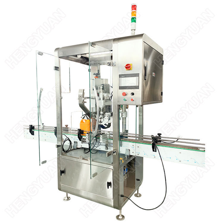 HYXG-1B Single Head Lubricant Barrel Capping Machine