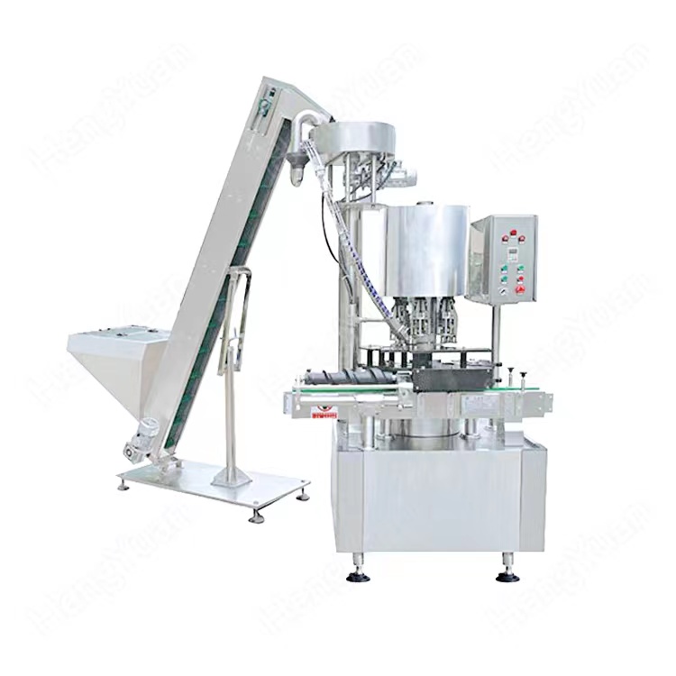 HYXG-110AR Automatic Rotary Ropp Aluminium Lid Bottle Capping Machine