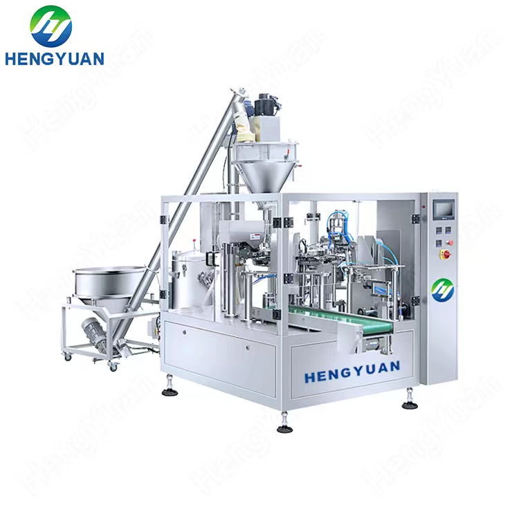 HYRP8-200L-P Automatic Rotary Premade Pouch Powder Packing Machine