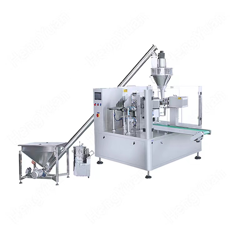 HYRP8-200L-P Automatic Rotary Premade Pouch Rice Flour Powder Packer