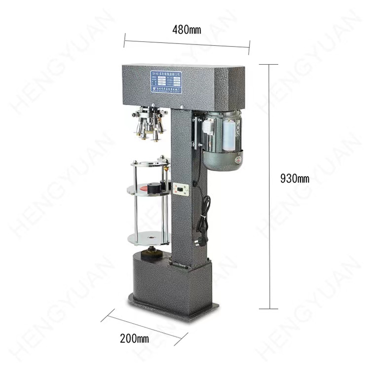 SK-40 Semi-automatic Ropp Aluminum Lid Capping Machine Dimension