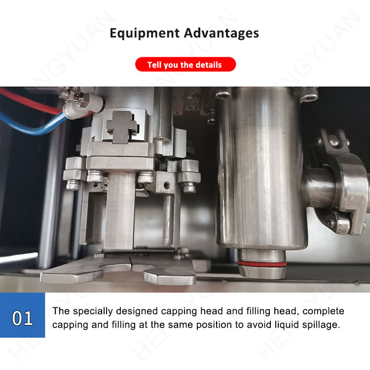 HYBIB-10F Semi-automatic BIB Bag in Box Flowmeter Dosing Filling Capping Machine
