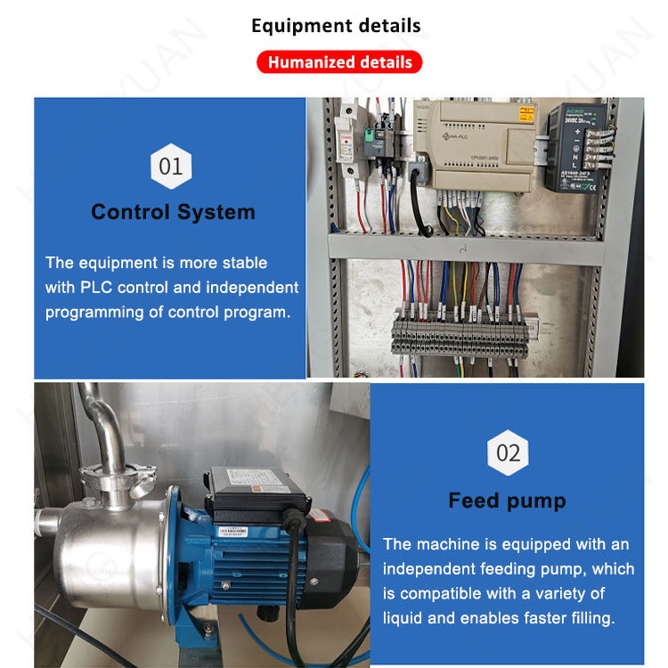 HYBIB-10F BIB Bag in Box Flowmeter Dosing Filling Pressing-on Capping Machine