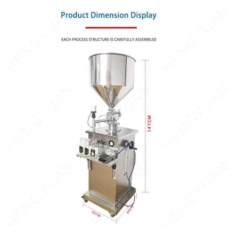 HYSP1-PS Semi-automatic Single-head Pneumatic Piston Gel Filler