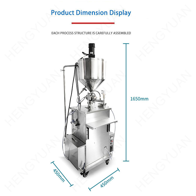 HYSP1-PSMH Single-head Pneumatic Piston Filler size