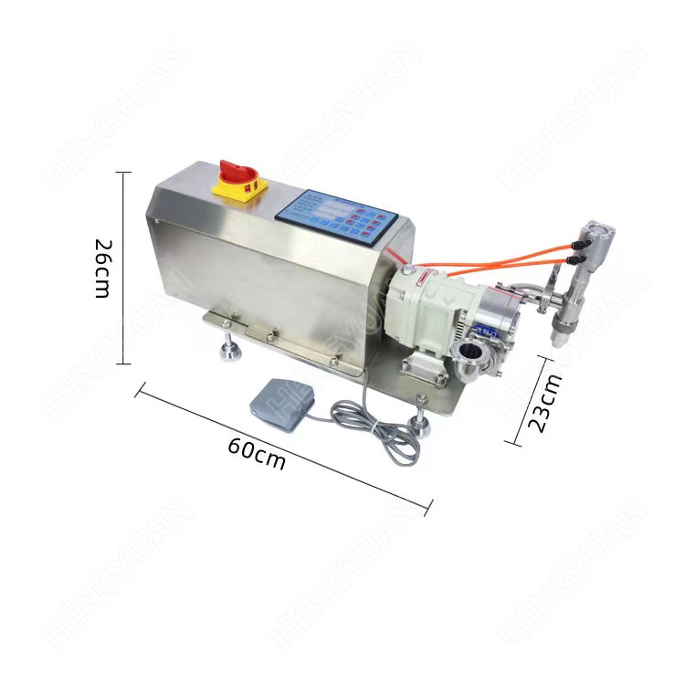 HYRO-S10 semi-automatic lobe pump dosing jam filling machine