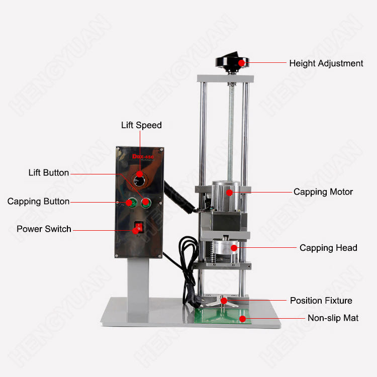 DDX-450 Desktop Twist-off Lug Lid Capping Machine