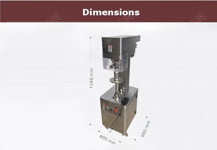 HYSS-1A Semi-automatic juice plastic cans sealing machine
