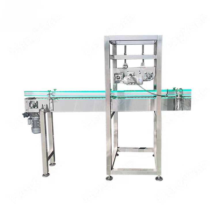 HYYG-10 Semi-automatic belt pressing-on capping machine
