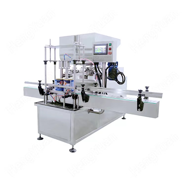HYAP2-10TMHS Automatic Granuled Sauce Two-headed Bottle Filling Machine