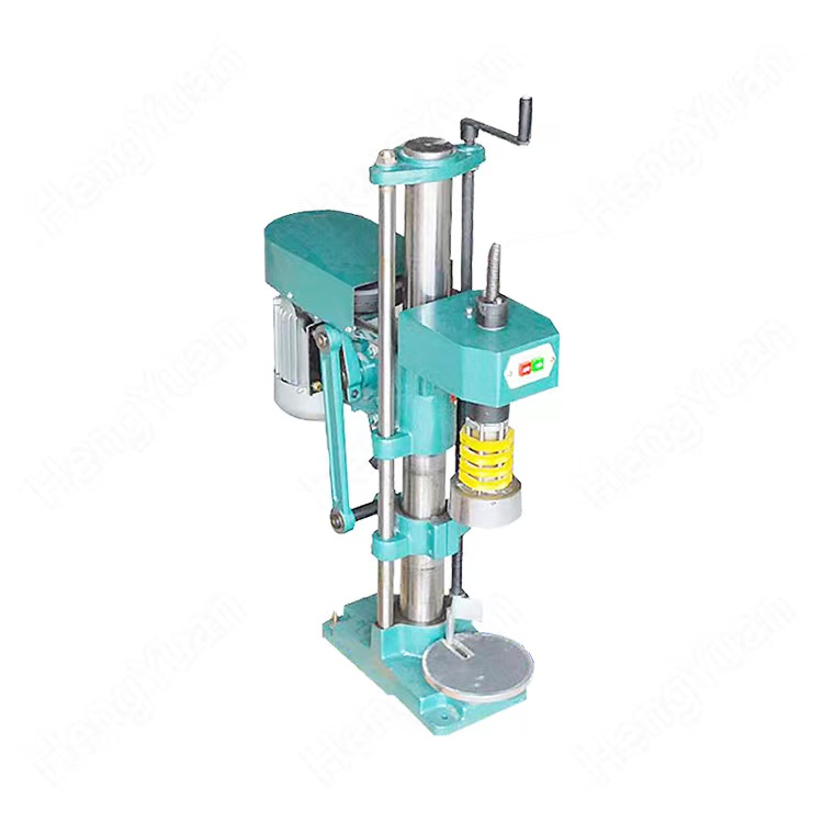 HYSC-1A-F Semi-automatic Aluminum-plastic Lid Whisky BottleTwisting Sealing Machine.jpg