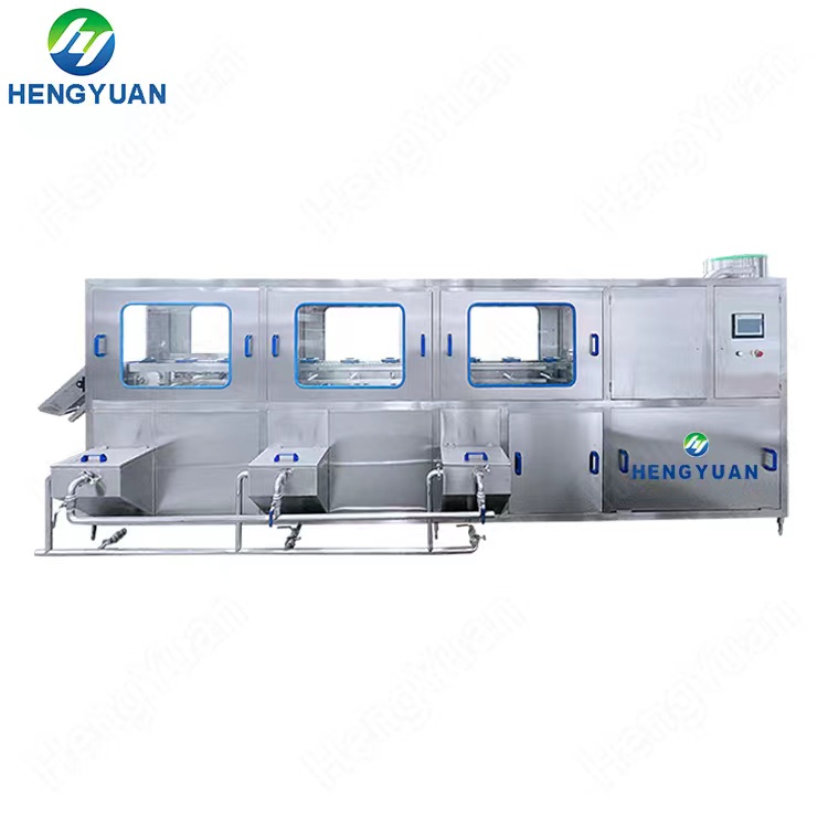 HY-CGF-10L 3 and 5 gallon water barrel rinsing filling capping machine