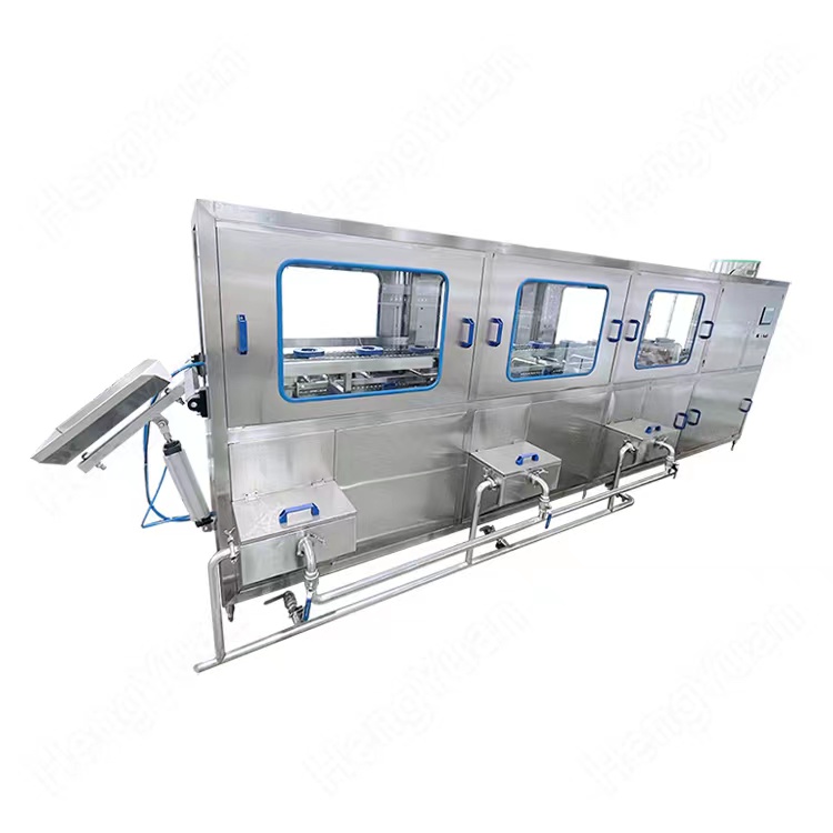 HY-CGF-10L 3 and 5 gallon water barrel washing filling capping machine