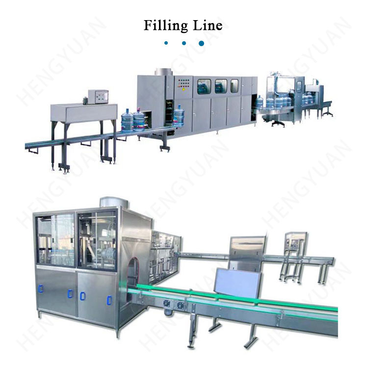 HY-CGF-10L 5 gallon water PET barrel rinsing filling capping machine