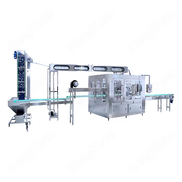 3in1 Carbonated Juice PET Bottle Rinsing Filling Capping Machine Model HY-DCGF From China.jpg