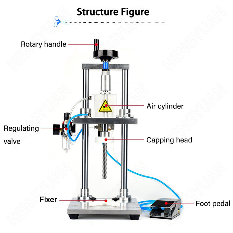 sealing machines single head pressing-on Table top