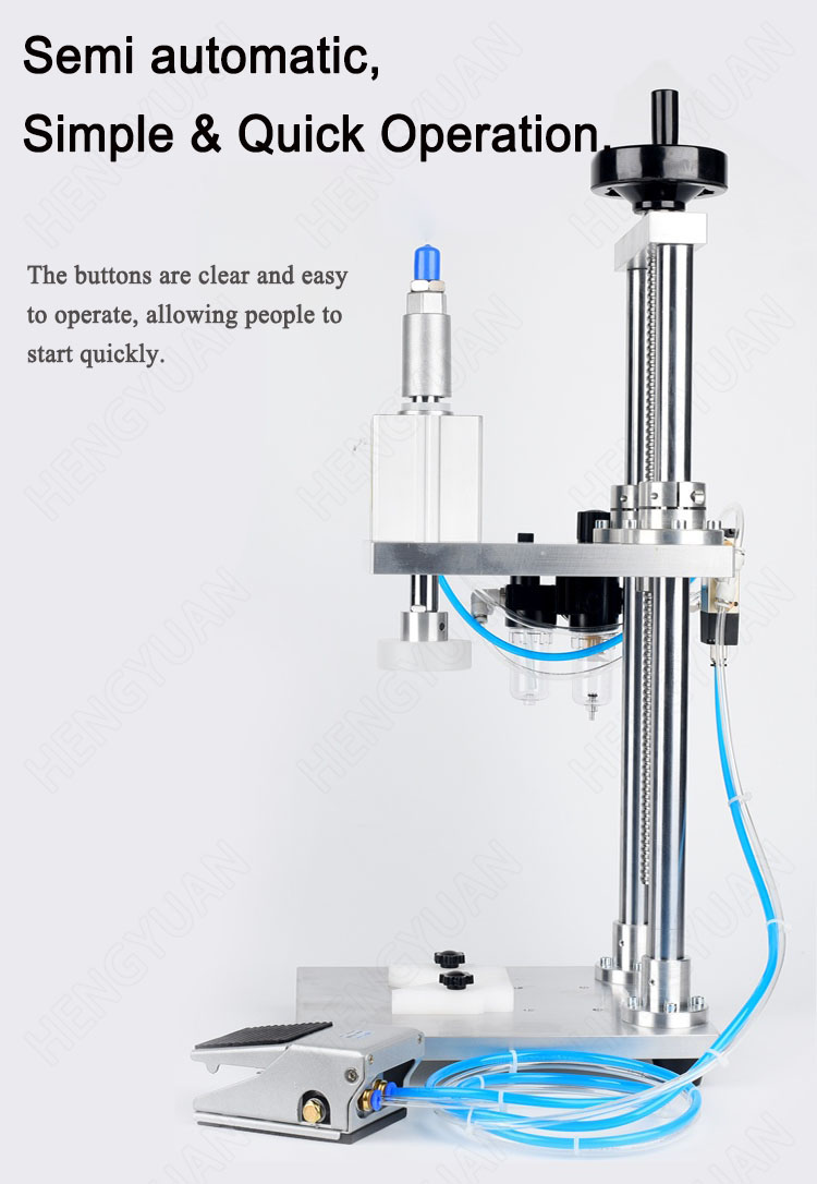 shampoo bottle capping machines HYYG-20 Semi-automatic one head pressing-on