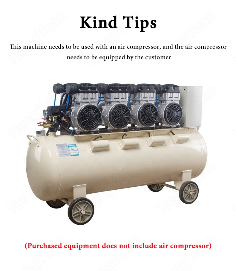 Air Compressor for Semi-automatic desktop single head pressing-on bottle capping machine