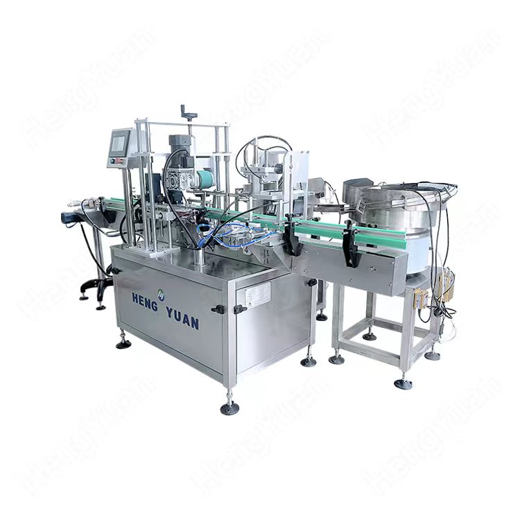 HYYG-600 Automatic Linear Fetching Lid Bottle Snap-on Capping Machine.jpg