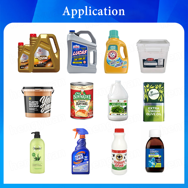 Servo Gear Pump Filling Capping Labeling Machines Line application HYGP-100L 
