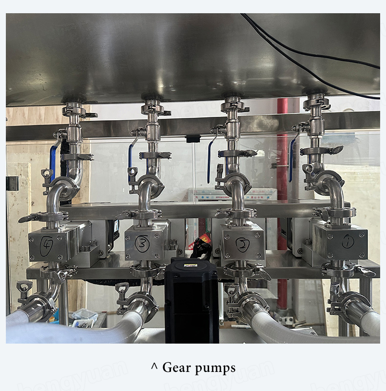 Automatic Gear Pump Dosing Filling Machine Gear Pumps HYGP-100L 