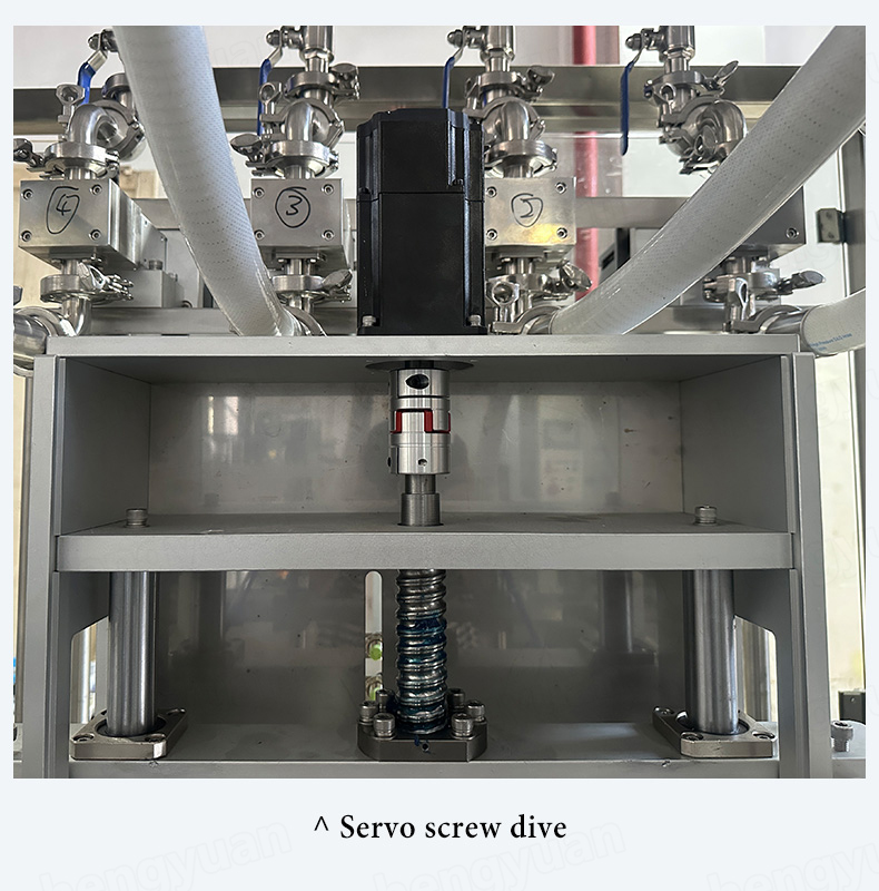 Automatic Gear Pump Dosing Filling Machine Servo Motor Diving HYGP-100L 