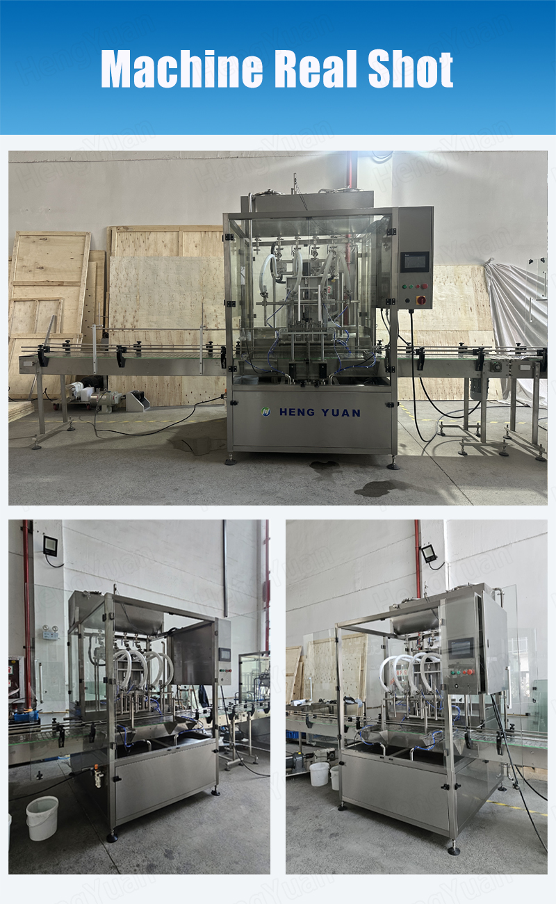 Automatic Servo Gear Pump Dosing Bottle Filling Machine Real Shot HYGP-100L 