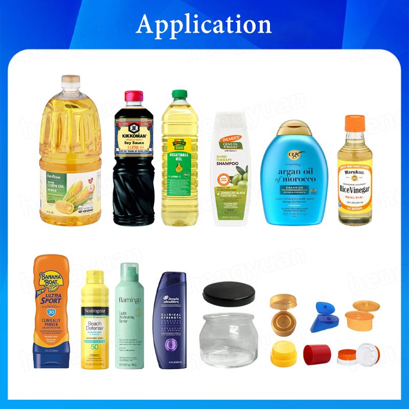 Automatic Pressing-on Bottle Capping Machine application HYYG-1R 