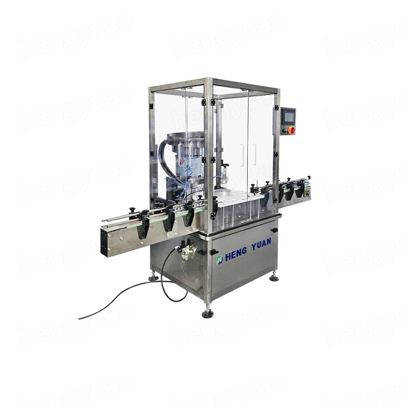 Automatic Pressing-on Bottle and Lid Capping Machine HYYG-1R 