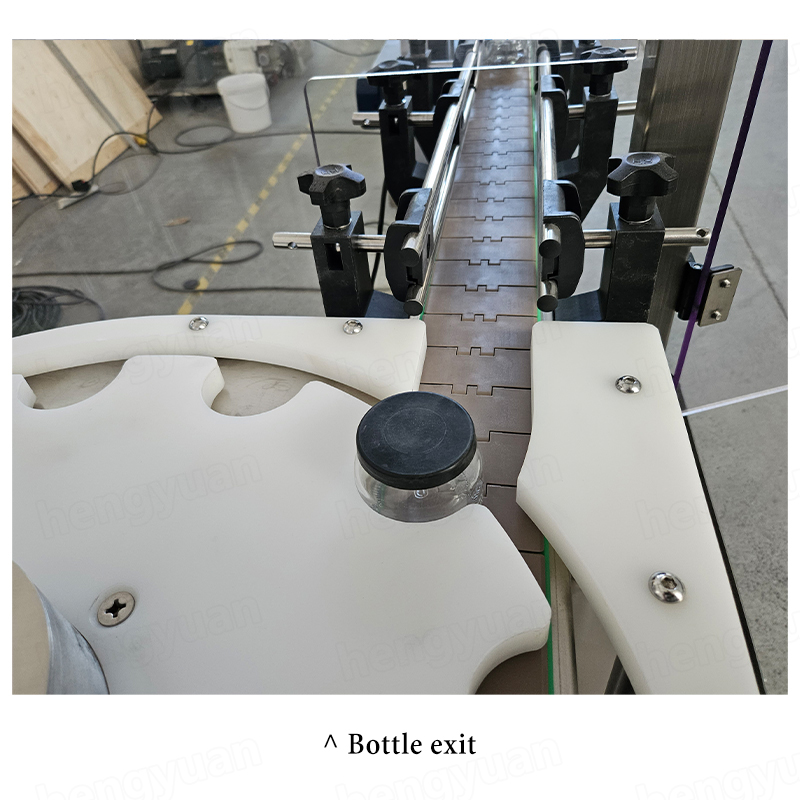 Automatic Pressing-on Bottle Capping Machine Bottle Exit HYYG-1R 