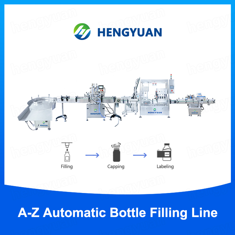Automatic Bottle Filling Capping Labeling Line HYAP-1000PSM-2