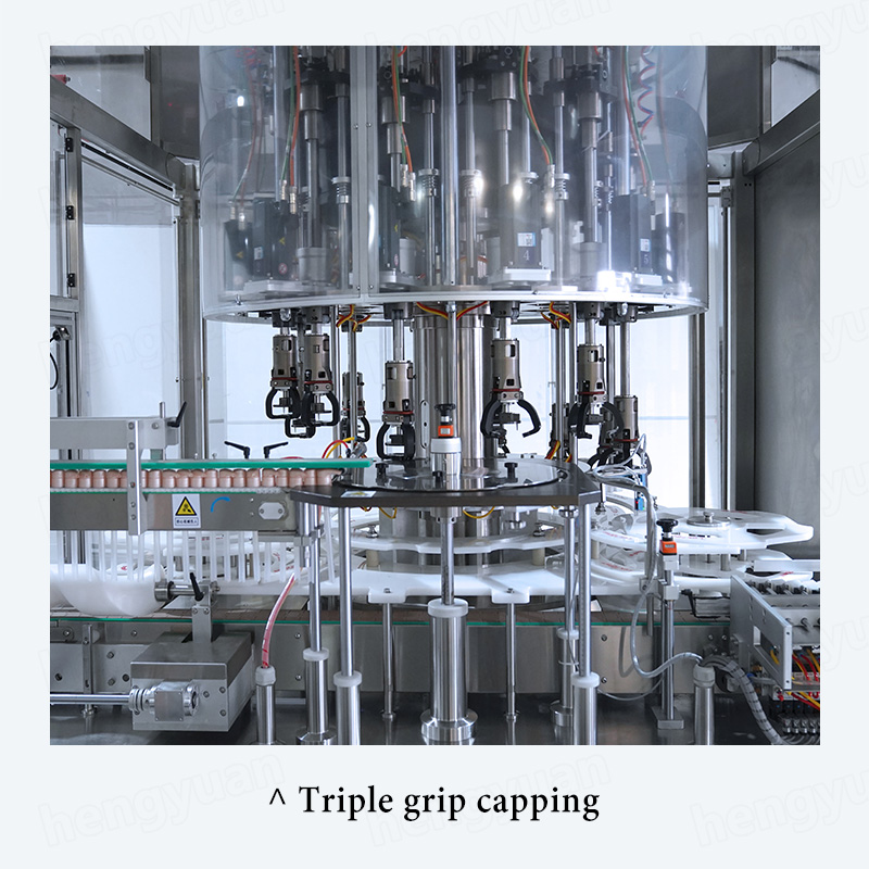 HYFK-200 Automatic Rotary Bottle Capping Machine Triple Grip Capping