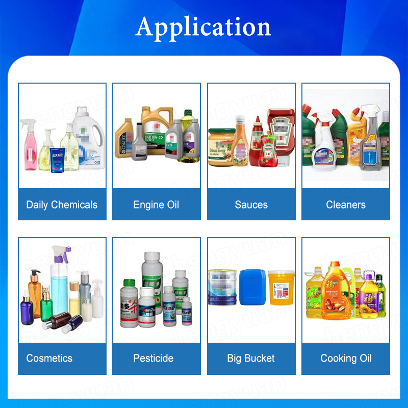 HYGP-S100 Semi-automatic Servo Gear Pump Filling Machine application